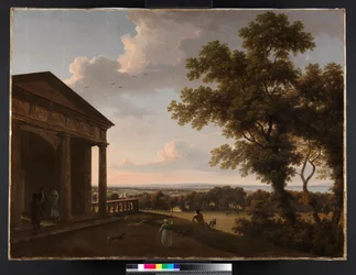 Vue dans le parc de Mount Merrion, 1804